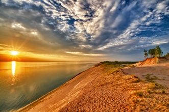 St. Ignace Lake Michigan Sand Dunes